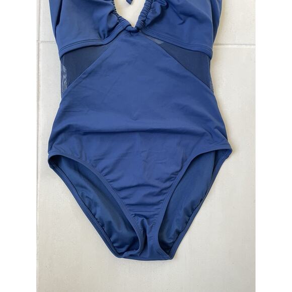 Bleu Rod Beattie Swim One Piece Swimsuit Plunge Neck Swimwear - Picture 5 of 9